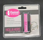 Damsel In Defense Holla Hers 120 Db Personal Alarm Keychain Flashlight. Fixed Price $13.70.