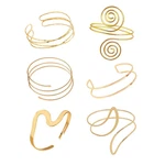 Itsstarred Minimalist Arm Cuff 14k Gold Plated Upper Bangle Bracelet. Fixed Price $17.63.