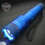 Metal Military Stun Gun 230mv Led Flashlight + Carry Case Blue Tactical Tool. Fixed Price $10.95.