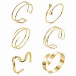 Masedy 6pcs Gold Arm Cuff Bracelets For Women Upper Armband Open Adjustable. Fixed Price $24.69.