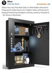 Xdeer Security Flat Wall Safe. Fixed Price $150.00.