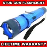 Blue Metal Military Tactical Stun Gun 999mv W/ Led Flashlight Self Defense Tool. Fixed Price $14.95.