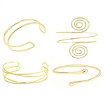Yuyassjy 4 Pieces Minimalist Gold Arm Cuff Bracelet Upper Band Bangle. Fixed Price $15.85.