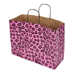 Paper Bags Retail Merchandise Shopping 100 Pink Leopard Cheetah 16 X 6 12. Fixed Price $102.99.