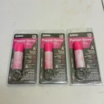 Lot Of (3) Sabre Pepper Gel Uv Spray 15g With Easy Release Clip - Pink New!. Fixed Price $34.99.