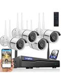 Ohwoai 8ch 1tb 5mp Uhd Wifi Dvr Nvr Wireless Outdoor Security Camera System Kit. Fixed Price $249.95.