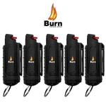 5 Pack Burn Pepper Spray 0.5oz Self Defense Security Keychain Case Black Molded. Fixed Price $24.95.