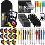 48 Pcs Mini Screwdriver Tape Keychain Set Multitool Pen Card Father's Gifts B.... Fixed Price $46.01.