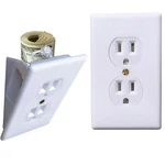 Hidden Wall Safe Outlet Fake Secret Storage Electric Socket Diversion. Fixed Price $21.99.