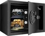 Bonsaii Safe, 0.6 Cubic Safe Box With Electronic Keypad, Removable Shelf, For Va. Fixed Price $80.50.
