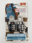 Lewis N. Clark Tsa Accepted Travel Sentry Combination Locks 2 Pack Tsa23/2blk. Fixed Price $11.97.