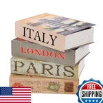 Sepox 4-pcs Book Safe Lock Box W/ Key - Hidden Storage For Valuables. Fixed Price $85.46.
