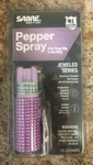 Sabre Kr-j-lv-02 Jeweled Lavender Pepper Spray With Snap Clip & Key Ring. Fixed Price $13.79.