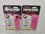 2 Ct. Cheetah -maximum Strength Pepper Spray - Pink Keychain Contains U.v. Dye. Fixed Price $13.99.