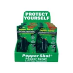 Pepper Shot Hard Case Spray Lot In Retail Counter Display 12pcs - Black. Fixed Price $65.99.