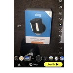 Ring Spotlight Cam Battery Wireless Outdoor 1080p Night Vision Siren Black Alexa. Fixed Price $100.00.