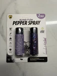 Guard Dog Security Bling It On Pepper Spray 2pk 16' Distance Lavender Amethyst. Fixed Price $10.00.