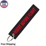Empty Chamber Keychain Red Safety Tag Aviation Pilot Gift Range Gear Key Ring. Fixed Price $8.84.