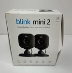 Blink Mini 2 Indoor Security Camera 2-pack Hd Night View Audio Black. Fixed Price $45.00.