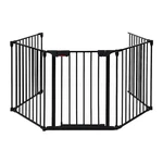 Pemberly Row Steel Fireplace Safety Fence Hearth Gate In Black. Fixed Price $134.48.