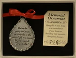 Teardrop Memorial Ornament, God Saw Her Getting Tired... Cathedral Art Co515 New. Fixed Price $18.00.