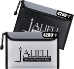 2 Pack Fireproof Money Bags 9.5x6.5", Waterproof Zipper Bag For Cash & Valuables. Fixed Price $12.84.