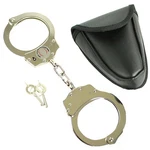 Defender Steel Heavy Duty Chain Handcuffs With Key & Belt Pouch Set. Fixed Price $23.99.