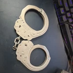 Asp Metal Chain Handcuffs Model S100 Mpn Bi075871. Fixed Price $25.00.
