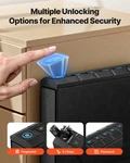 Gun Safe Slider, Biometric Fingerprint Handgun Box For Bedside Desk Car. Fixed Price $105.99.