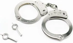 Uzi Campco Silver Police Grade Handcuffs Set Double Lock, 2 Keys Law Enf. Fixed Price $35.35.