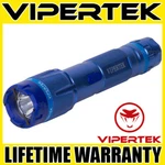 Vipertek Stun Gun Vts-t03 Blue Metal Rechargeable Led Flashlight. Fixed Price $17.98.