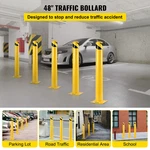 Safety Bollard 48"x4.5" Barrier 4-1/2" Od 48" Height Yellow Powde. Fixed Price $80.99.