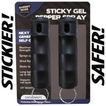Streetwise Sticky Gel Pepper Spray - 2 Pack 1/2oz Flip Top Keychain Self Defense. Fixed Price $16.88.