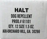 Halt Dog Repellent Spray 1.5 Oz Effective Safe Capsaicin Defense For Dogs Qty-12. Fixed Price $69.97.