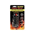 Wildfire 1.4%mc Small 1/2oz Personal Pepper Spray Halo Holster Black Rhinestone. Fixed Price $12.99.