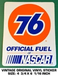 Union 76 Official Fuel Of Nascar - Vintage Original Vinyl Decal Sticker Racing. Fixed Price $7.31.