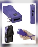80 Mil V Purple Flashlight Stun Gun Self Defense Security Safety Camping Jogging. Fixed Price $30.99.