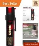 Compact Sabre Pepper Gel - 35 Powerful Bursts & Easy Carry Clip, 0.67 Fl Oz. Fixed Price $19.99.