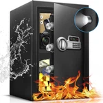Fireproof Safe Box 2.2 Cu Ft, Steel Security With Digital Electronic Keypad. Fixed Price $124.99.