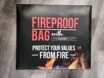 *new* Fireproof Money Bag For Cash (10" X 13") Waterproof Document Holder Gift. Fixed Price $19.75.