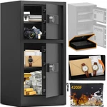 Kaer 8.6 Cuft Extra Large Dual Door Safe Store Laptops & Cub, Black. Fixed Price $406.35.