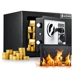 Adimo Safe Box Small College Dorm Room Fireproof Waterproof Keys - Black. Fixed Price $51.94.