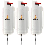 3 Pack Burn Pepper Spray 1/2oz Keychain Self Defense Security Molded White. Fixed Price $15.85.