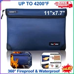 4200 Fireproof Money Bag Document Pouch Waterproof Safe Cash 8 Layers. Fixed Price $24.75.