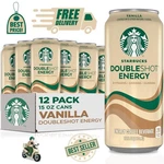 (12 Pack) Starbucks Doubleshot Energy Drink Iced Coffee Beverage, Vanilla, 15 Oz. Fixed Price $35.70.