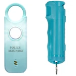 Police Magnum Personal Safety Alarm Siren & Flip Top Pepper Spray Combo- Teal. Fixed Price $28.99.