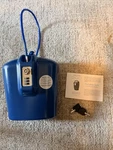 Safego Portable Indoor Outdoor Lock Box Safe Key & Combination Access Blue. Fixed Price $35.00.
