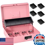 Sgorlds Large Locking Cash Box W/ Combination Lock & Money Tray. Fixed Price $52.65.