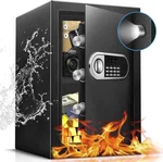2.5 Cu Ft Safe Box For Home Steel Electronic Digital Safety Ft, Black. Fixed Price $264.00.