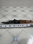 Police Wood Handle Assist Tactical Folding Knife 8". Fixed Price $15.00.